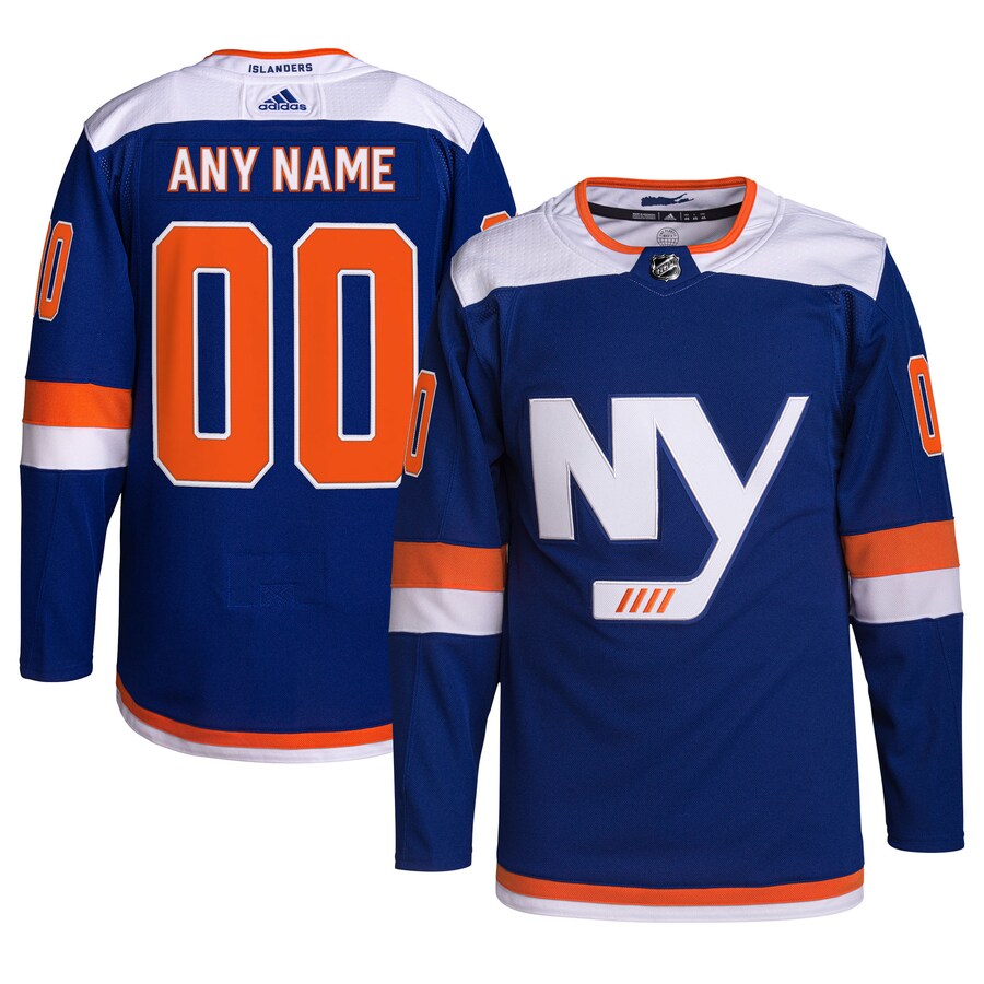 Men's New York Islanders adidas Royal Alternate Authentic Pro Primegreen Custom Jersey - Jersey