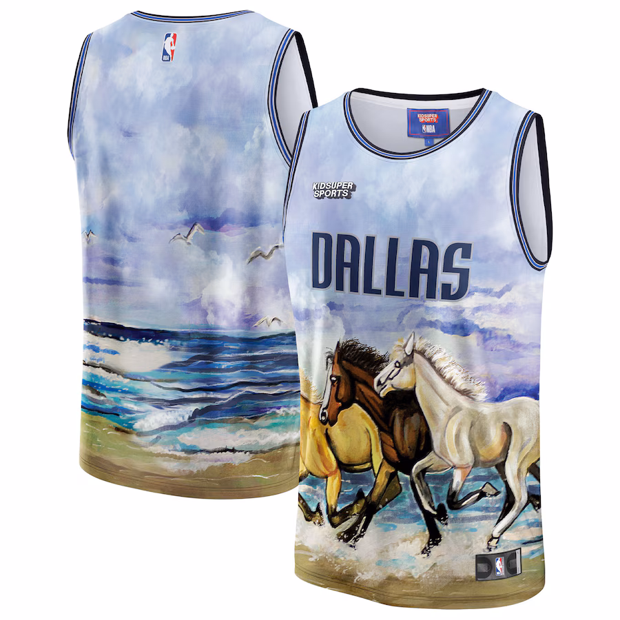 Unisex Dallas Mavericks NBA & KidSuper Studios by Fanatics Blue Hometown Jersey - Jersey