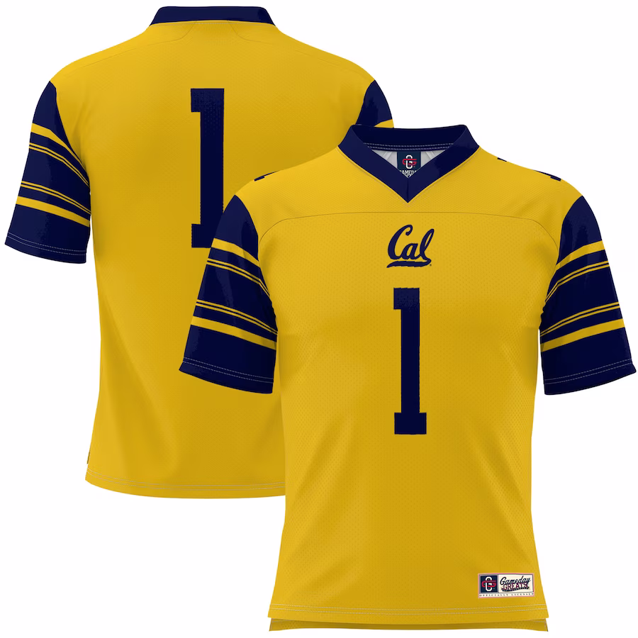 #1 Cal Bears GameDay Greats Football Jersey - Gold - Jersey