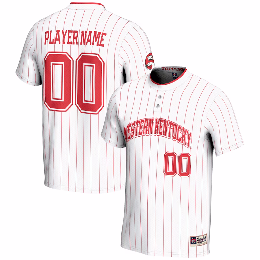 Western Kentucky Hilltoppers GameDay Greats Youth NIL Pick-A-Player Lightweight Softball Jersey - White - Jersey