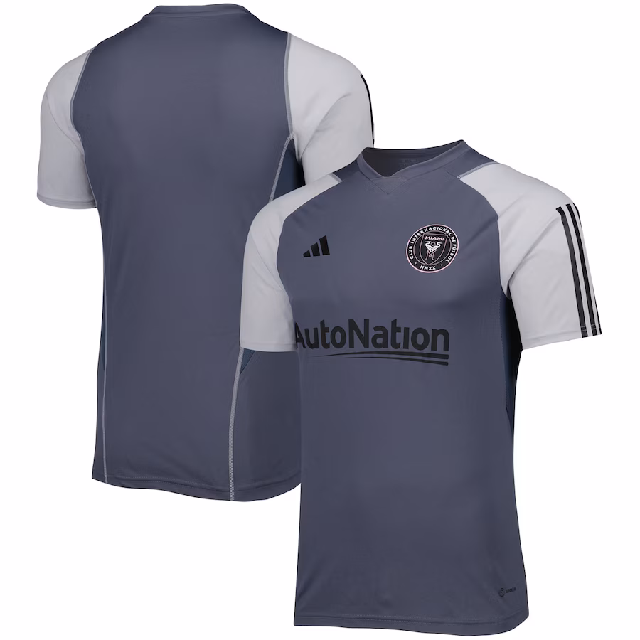Men's Inter Miami CF adidas Gray 2023 On-Field Training Jersey - Jersey