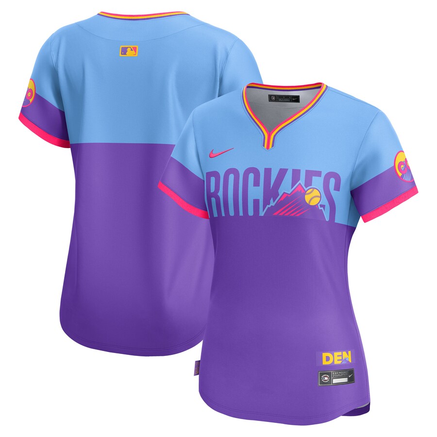 Women's Colorado Rockies Nike Purple/Light Blue 2025 City Connect Limited Jersey - Jersey