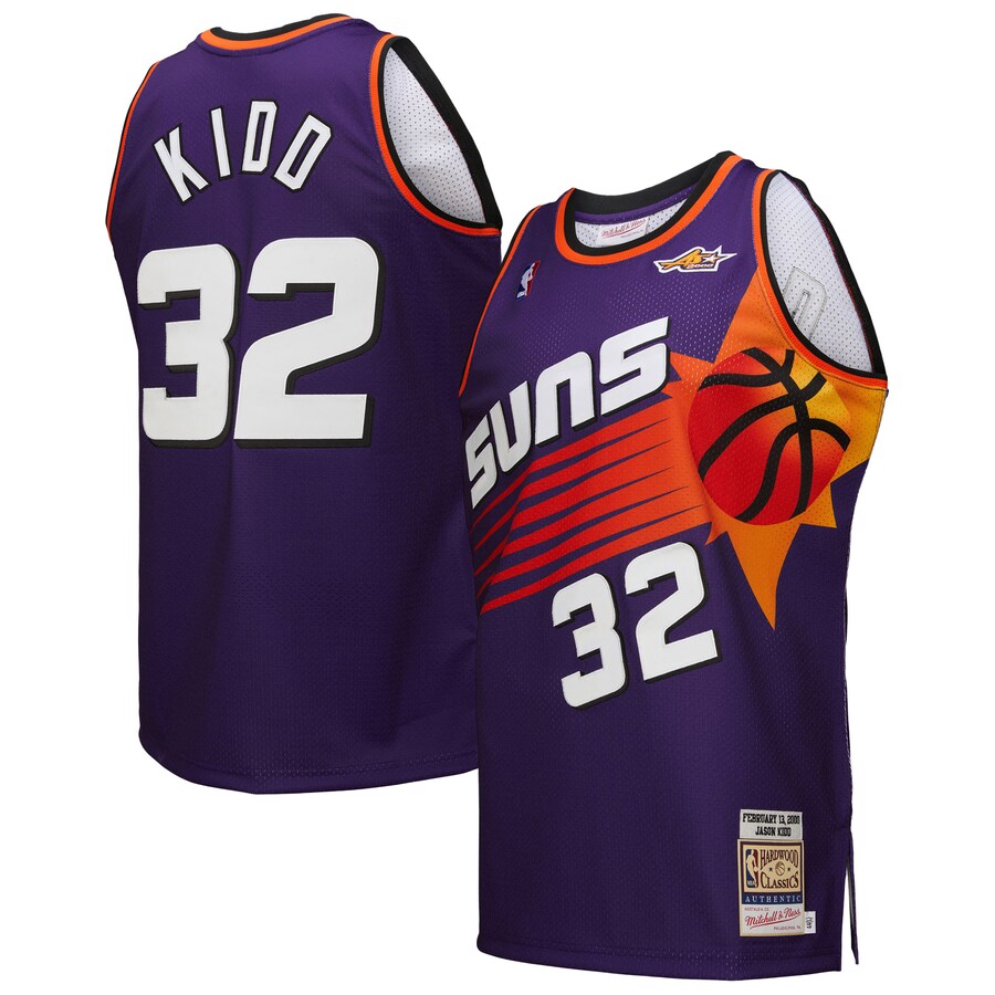 Men's Phoenix Suns Jason Kidd Mitchell & Ness Purple 2000 NBA All-Star Game Authentic Jersey - Jersey