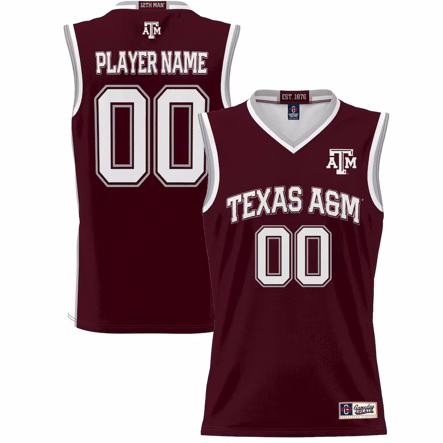 Texas A&M Aggies GameDay Greats Unisex NIL Pick-A-Player Lightweight Basketball Jersey - Maroon - Jersey