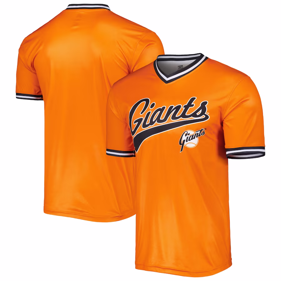 Men's San Francisco Giants Stitches Orange Cooperstown Collection Team Jersey - Jersey