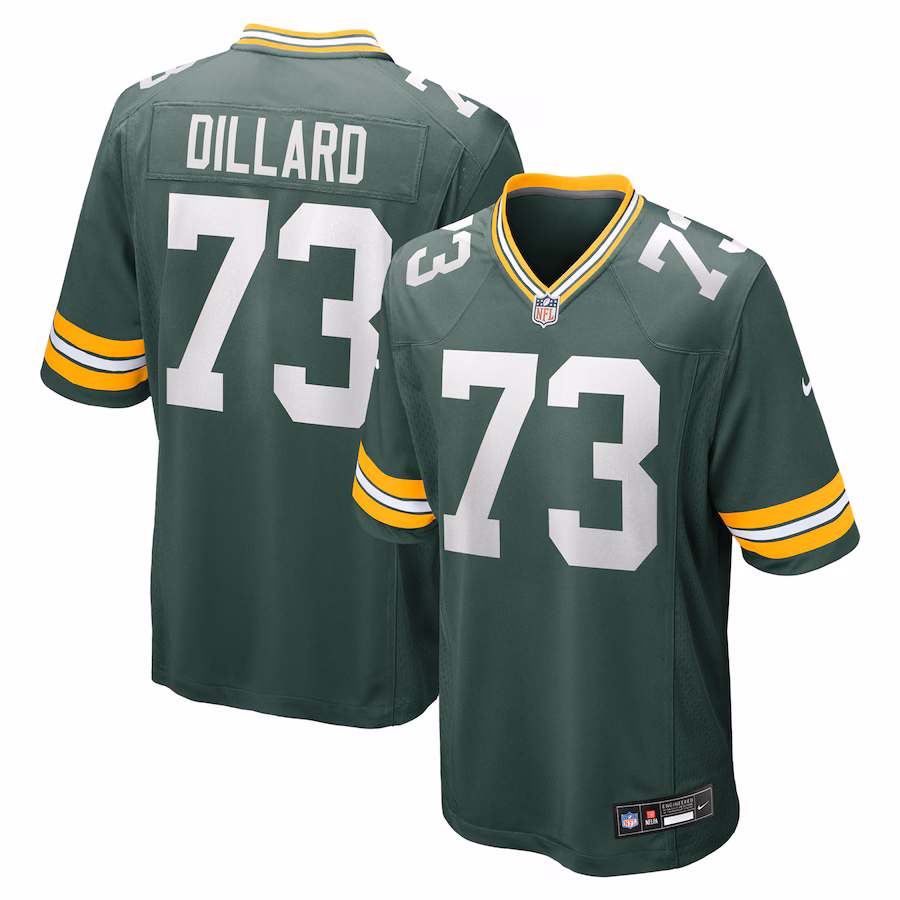 Men's Green Bay Packers Andre Dillard Nike Green Game Jersey - Jersey