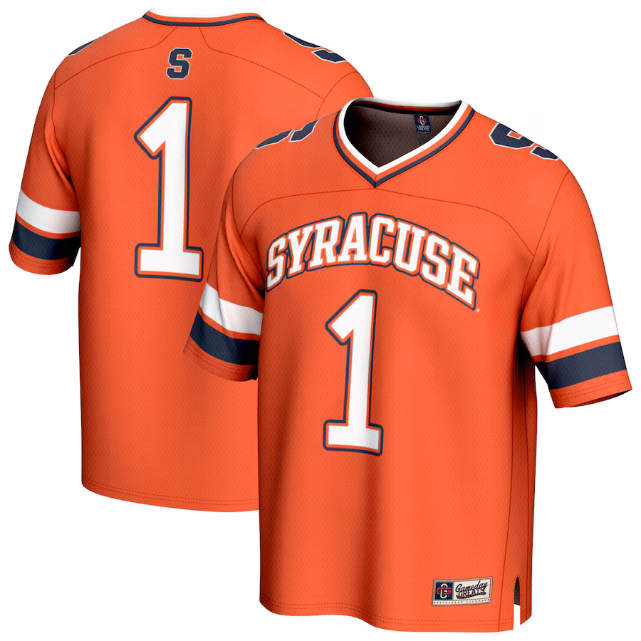 Youth GameDay Greats #1 Orange Syracuse Orange Lightweight Collegiate Football Fashion Jersey - Jersey