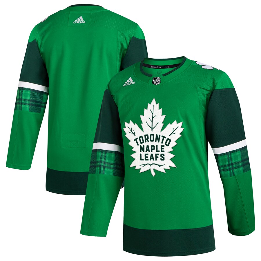 Men's Toronto Maple Leafs  adidas Kelly Green 2023 St. Patrick's Day Primegreen Authentic Jersey - Jersey