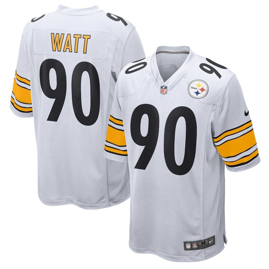 Men's Pittsburgh Steelers T.J. Watt Nike White Game Jersey - Jersey