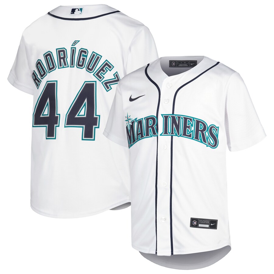 Youth Seattle Mariners Julio Rodríguez Nike White Home Replica Player Jersey - Jersey