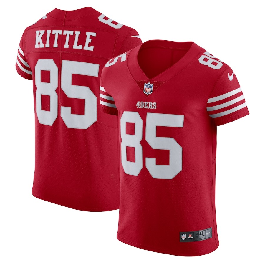 Men's San Francisco 49ers George Kittle Nike Scarlet Vapor Elite Jersey - Jersey