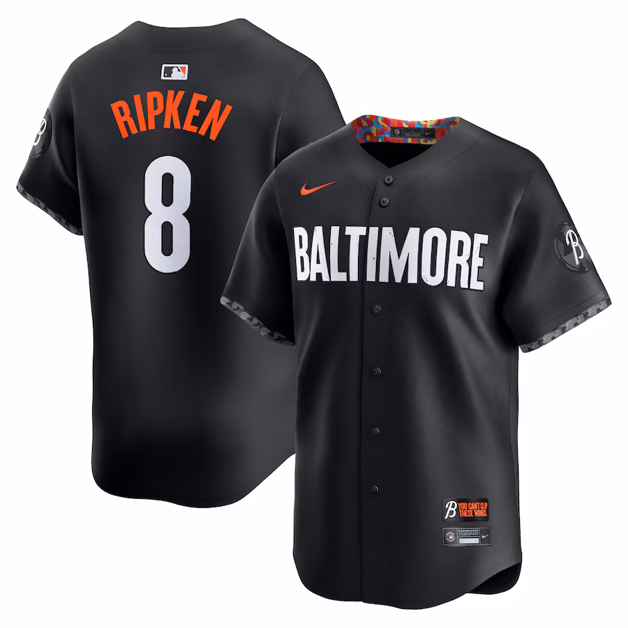 Men's Baltimore Orioles Cal Ripken Jr. Nike Black City Connect Retired Player Jersey - Jersey