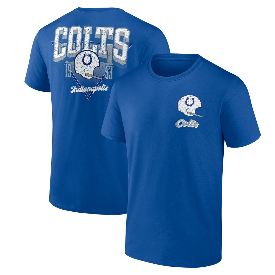 Men's Indianapolis Colts Fanatics Royal Never Over T-Shirt - Jersey