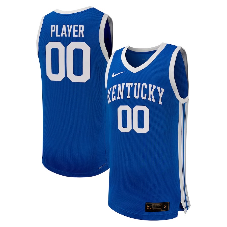 Kentucky Wildcats Nike Unisex NIL Pick-A-Player Women's Basketball Jersey - Royal - Jersey