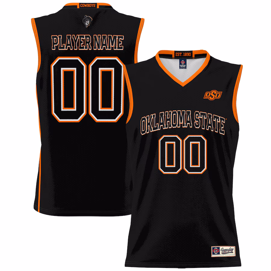Oklahoma State Cowboys GameDay Greats Men's NIL Pick-A-Player Lightweight Basketball Jersey - Black - Jersey