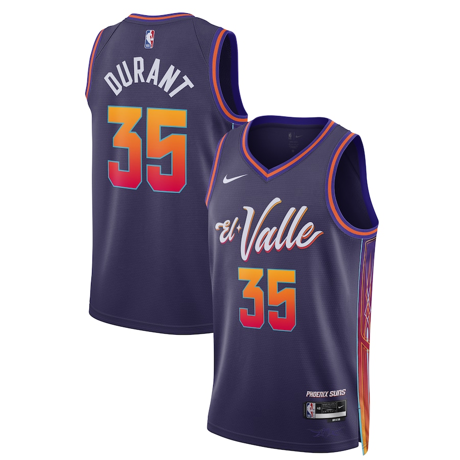 Unisex Phoenix Suns Kevin Durant Nike Purple 2023/24 Swingman Jersey - City Edition - Jersey