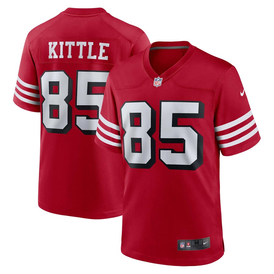 Men's San Francisco 49ers George Kittle Nike Scarlet Alternate Game Jersey - Jersey