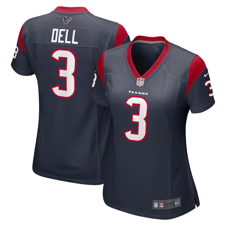 Women's Houston Texans Tank Dell Nike Navy Player Game Jersey - Jersey