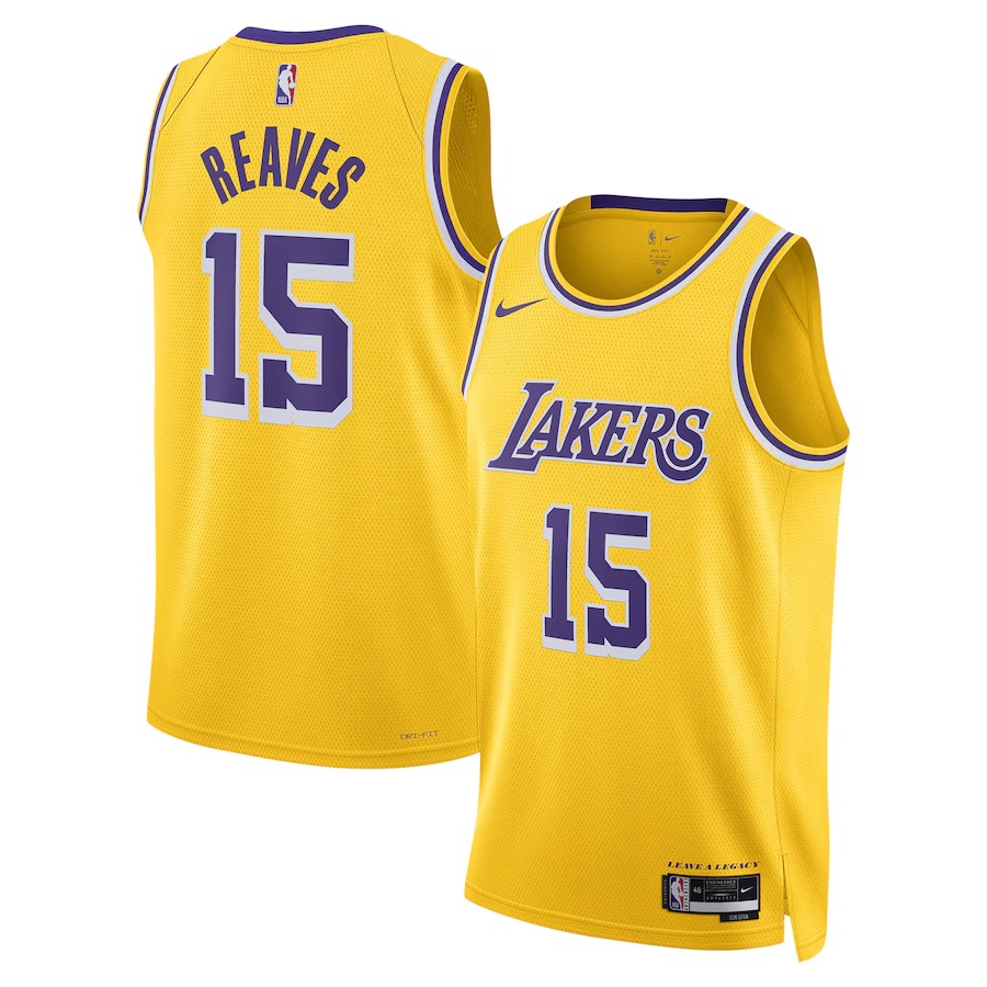 Unisex Los Angeles Lakers Austin Reaves Nike Gold Swingman Jersey - Icon Edition - Jersey