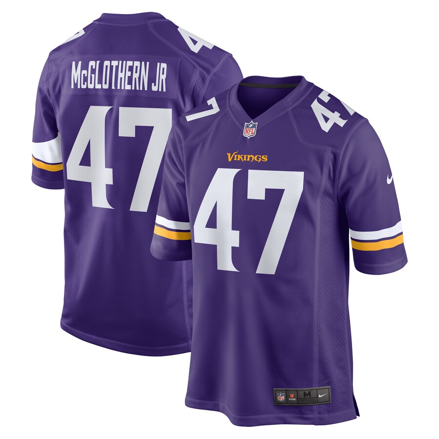 Men's Minnesota Vikings Dwight McGlothern Jr. Nike  Purple Game Jersey - Jersey