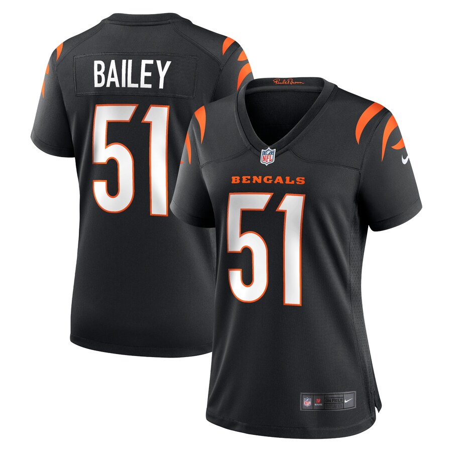 Women's Cincinnati Bengals Markus Bailey Nike Black Game Jersey - Jersey