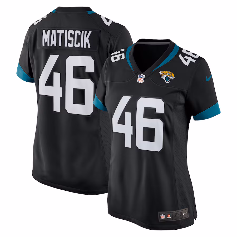 Women's Jacksonville Jaguars Ross Matiscik Nike Black Game Jersey - Jersey