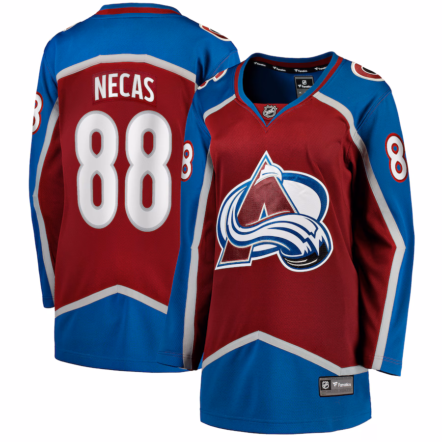 Women's Colorado Avalanche Martin Necas Fanatics Burgundy Breakaway Player Jersey - Jersey