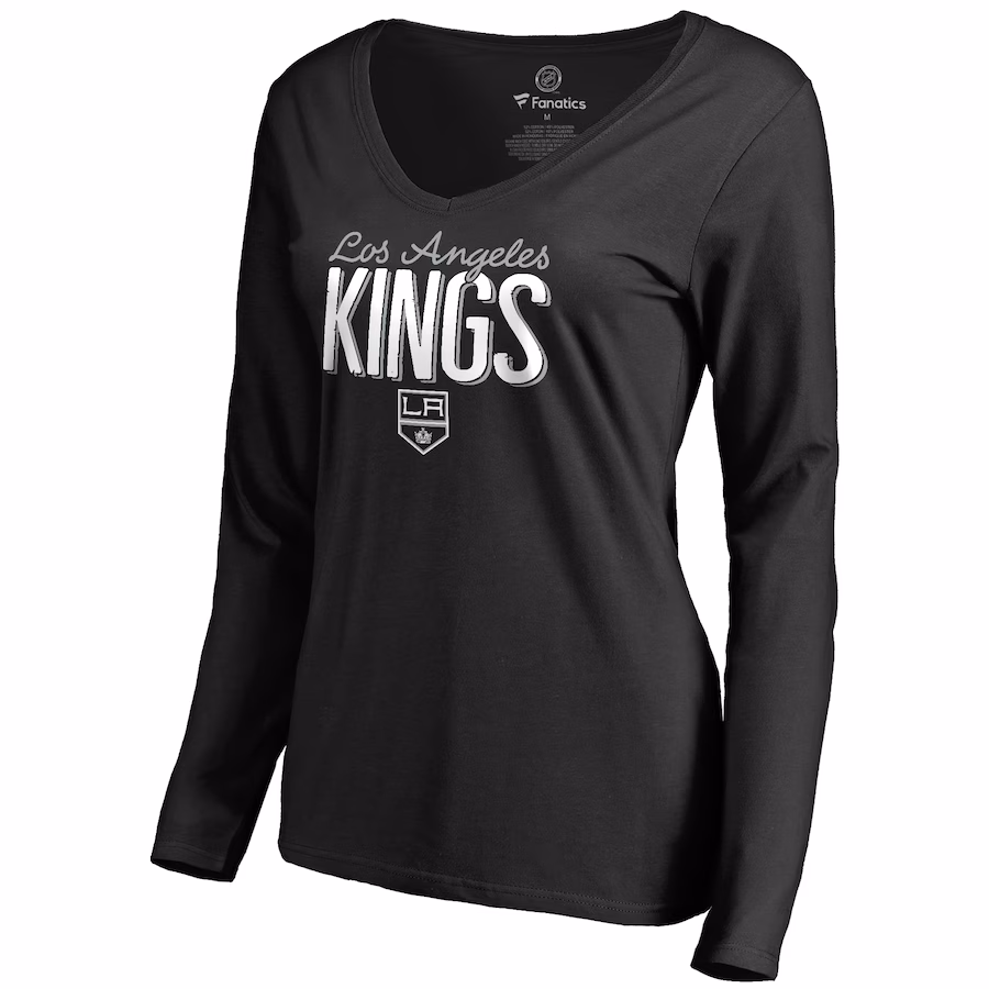 Women's Los Angeles Kings Black Nostalgia Long Sleeve T-Shirt - Jersey
