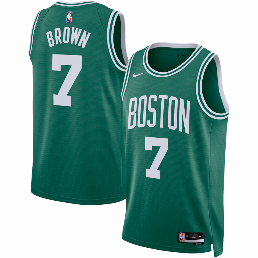 Unisex Boston Celtics Jaylen Brown Nike Kelly Green Swingman Jersey - Icon Edition - Jersey