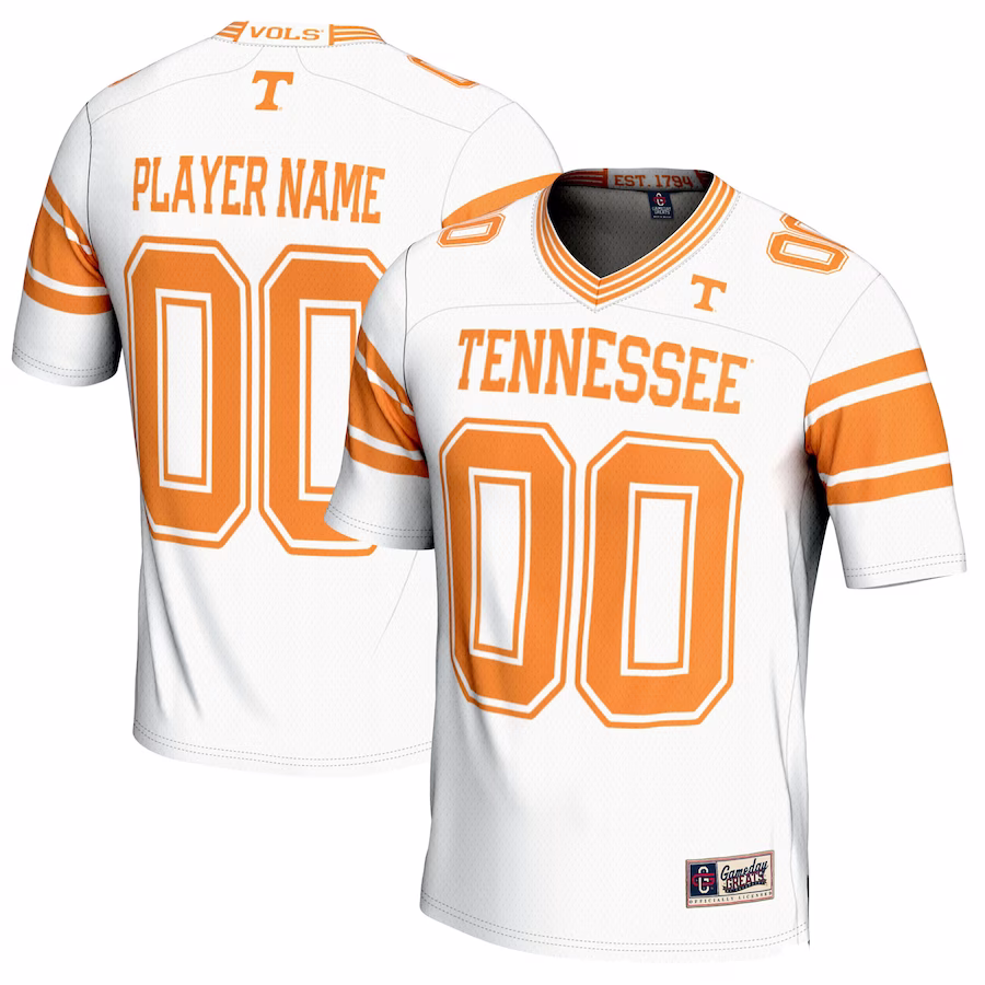Tennessee Volunteers GameDay Greats NIL Pick-A-Player Football Jersey - White - Jersey