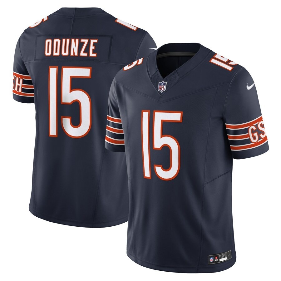 Men's Chicago Bears Rome Odunze Nike Navy Vapor F.U.S.E. Limited Jersey - Jersey