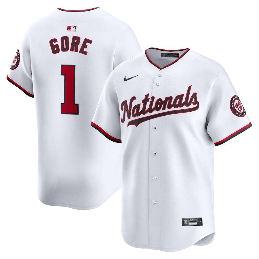 Men's Washington Nationals MacKenzie Gore Nike White Home Limited Player Jersey - Jersey