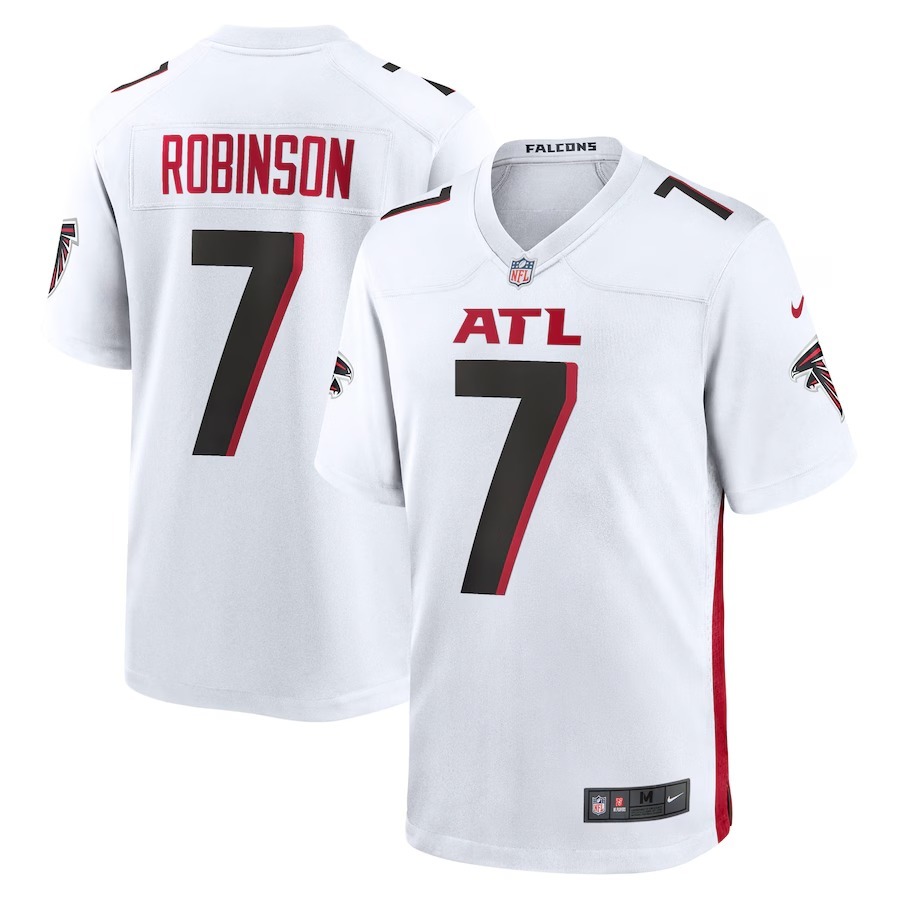 Men's Atlanta Falcons Bijan Robinson Nike White Game Jersey - Jersey