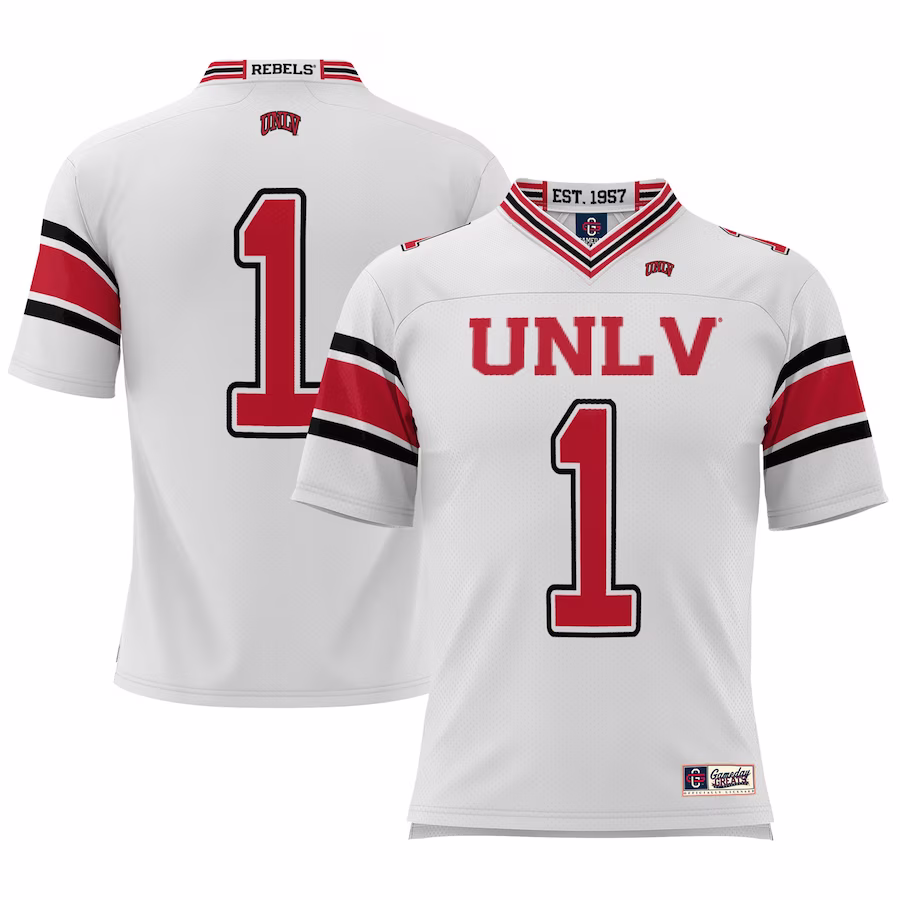#1 UNLV Rebels GameDay Greats Football Jersey - Cardinal - Jersey