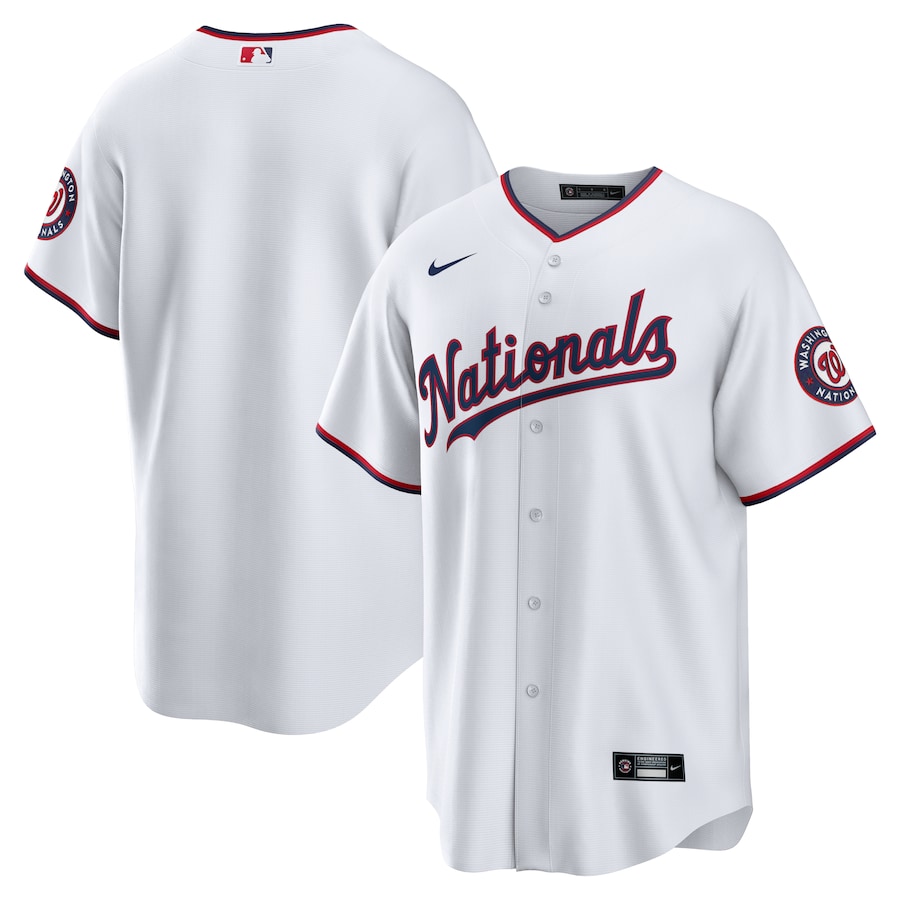 Men's Washington Nationals Nike White Alternate Replica Team Jersey - Jersey
