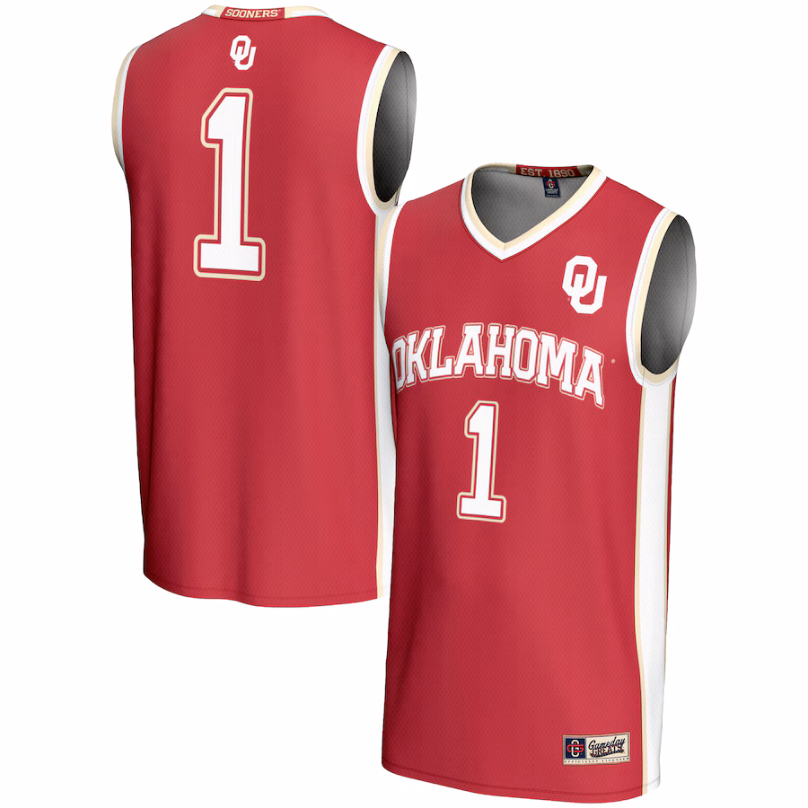 Unisex GameDay Greats #1 Crimson Oklahoma Sooners Lightweight Basketball Jersey - Jersey