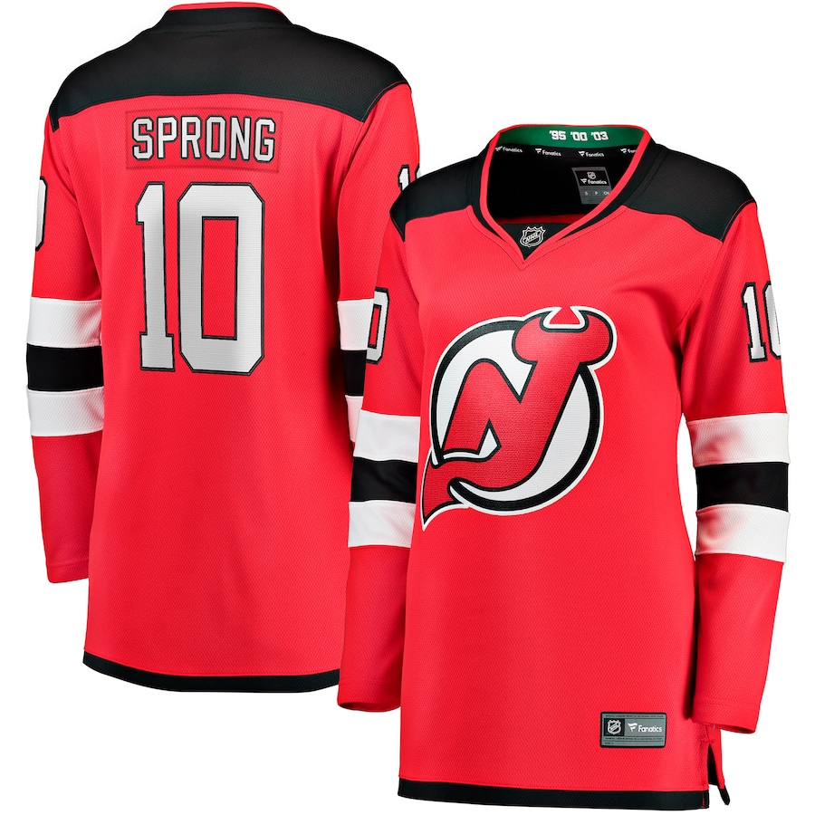 Women's New Jersey Devils Daniel Sprong Fanatics Red Home Breakaway Player Jersey - Jersey