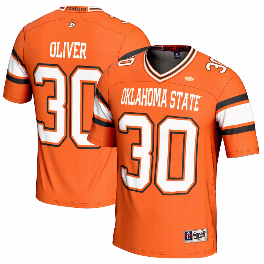 Collin Oliver Oklahoma State Cowboys GameDay Greats Youth NIL Player Football Jersey - Orange - Jersey
