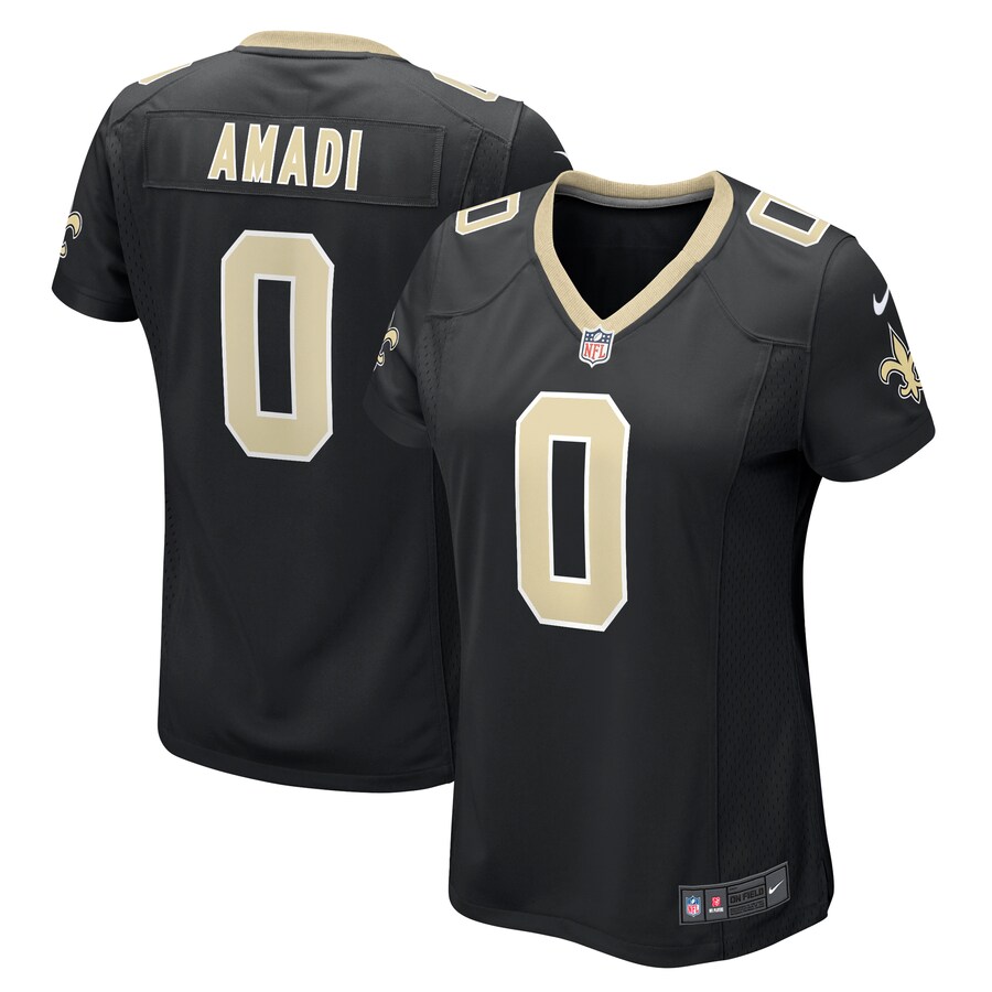 Women's New Orleans Saints Ugo Amadi Nike  Black Team Game Jersey - Jersey
