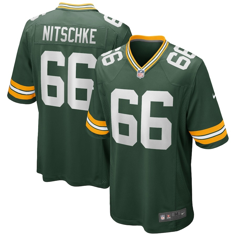 Men's Green Bay Packers Ray Nitschke Nike Green Game Retired Player Jersey - Jersey