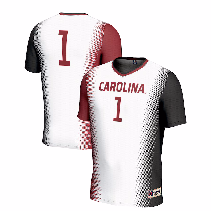 #1 South Carolina Gamecocks GameDay Greats Unisex  Lightweight Women's Soccer Jersey - White - Jersey