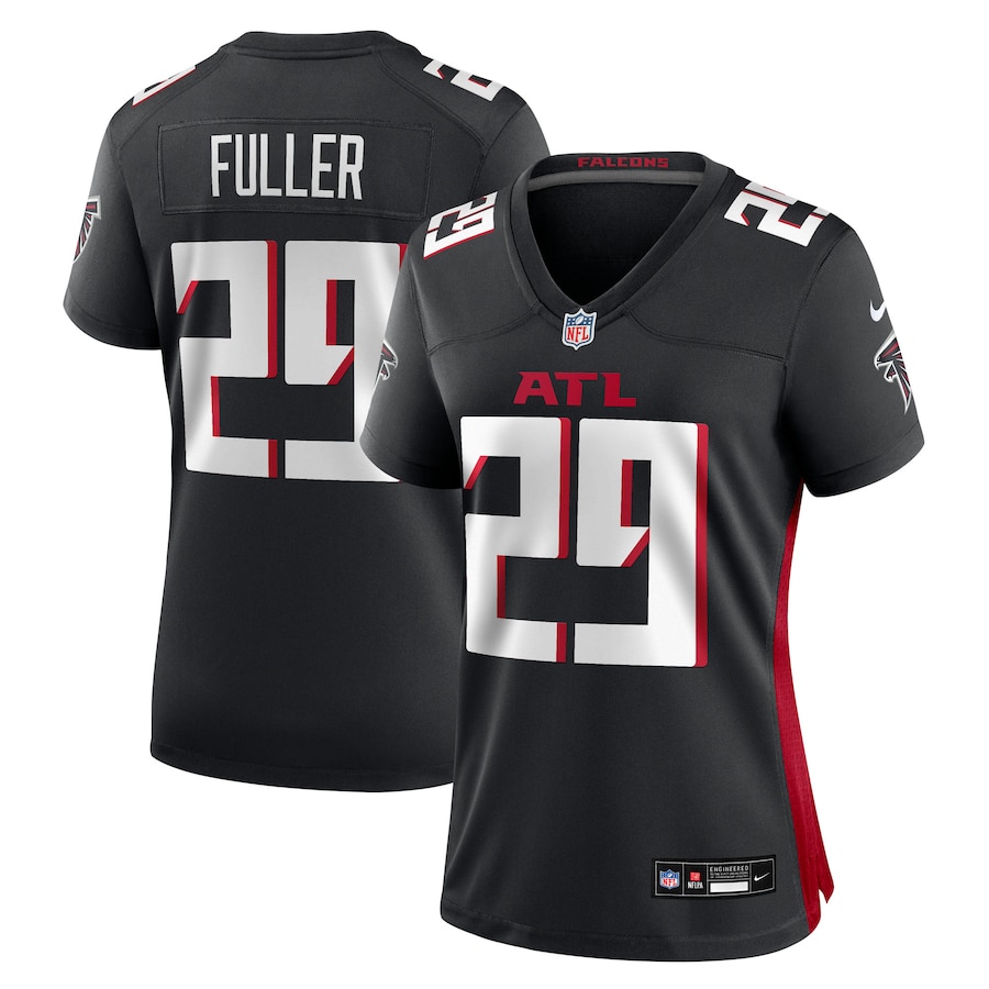 Women's Atlanta Falcons Jordan Fuller Nike Black Team Game Jersey - Jersey