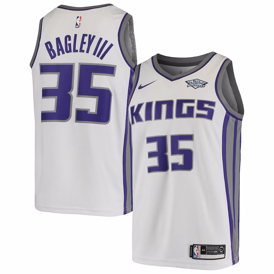 Men's Sacramento Kings Marvin Bagley III Nike White Swingman Player Jersey - Association Edition - Jersey