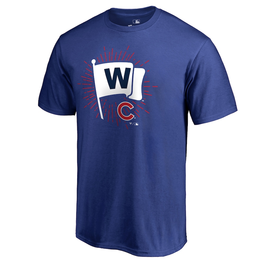 Men's Chicago Cubs Royal Hometown Collection Cubs Win T-Shirt - Jersey