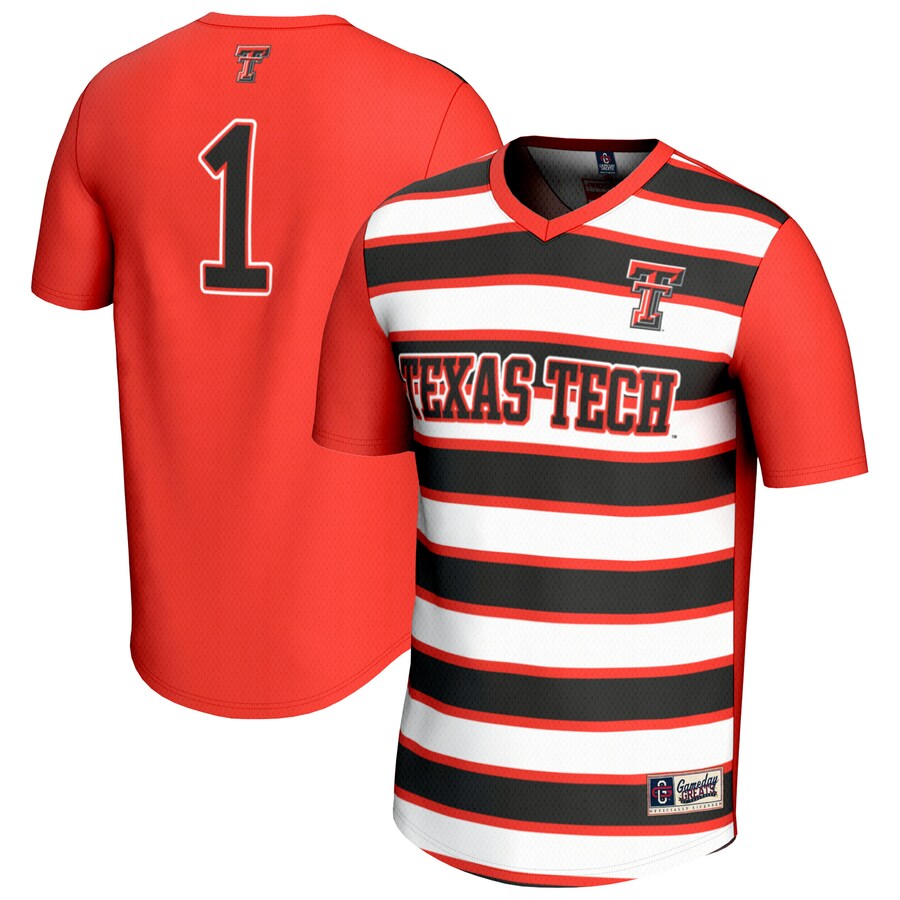 Unisex GameDay Greats #1 Red Texas Tech Red Raiders Lightweight Soccer Fashion Jersey - Jersey