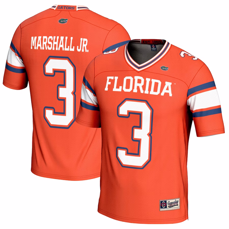 Jason Marshall Jr. Florida Gators GameDay Greats Youth NIL Player Football Jersey - Orange - Jersey