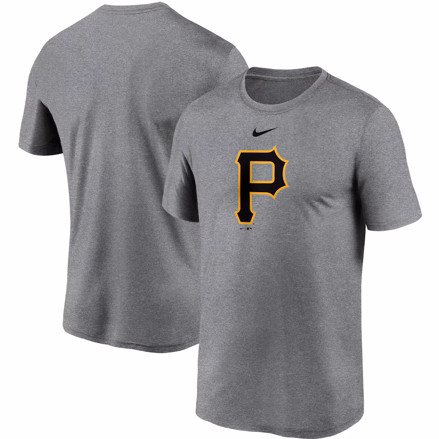 Men's Pittsburgh Pirates Nike Gray Large Logo Legend Performance T-Shirt - Jersey