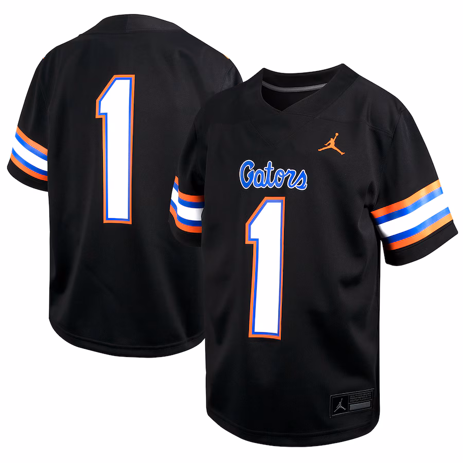 Youth Jordan Brand # Black Florida Gators Alternate Game Jersey - Jersey