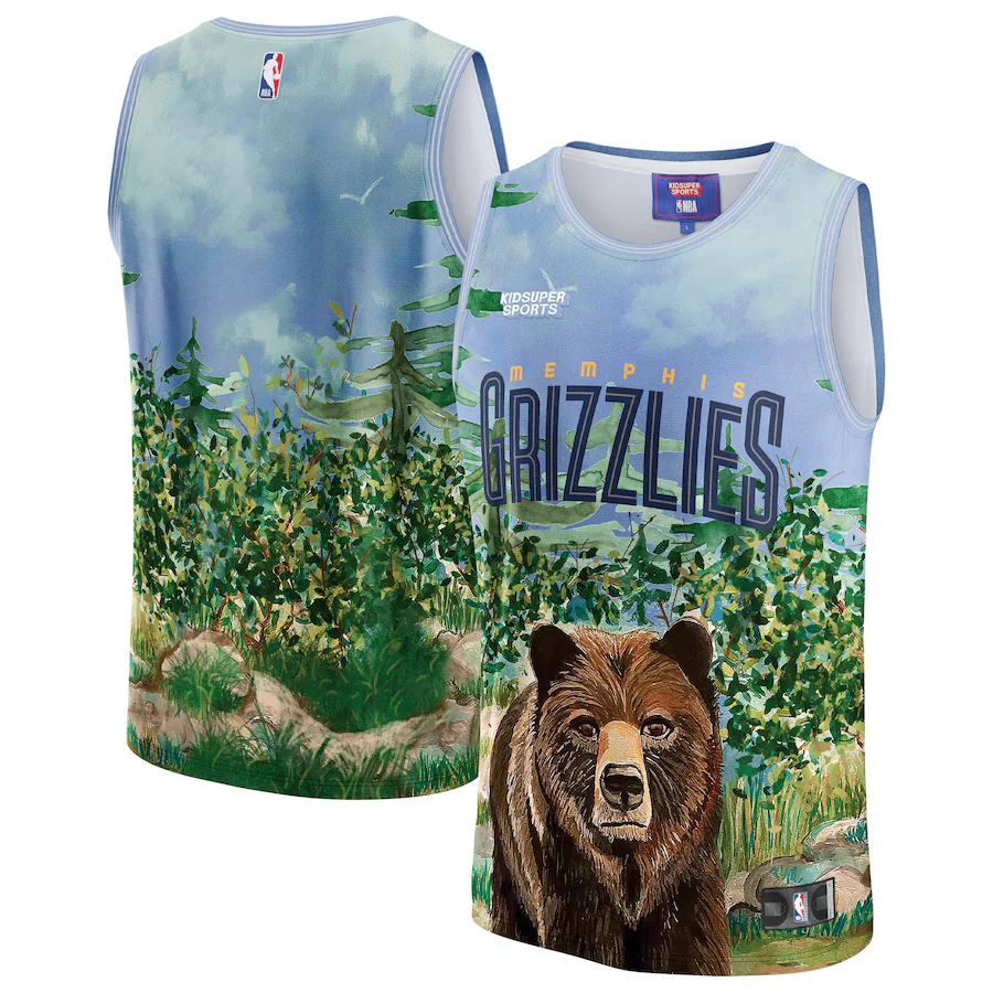 Unisex Memphis Grizzlies NBA & KidSuper Studios by Fanatics Teal Hometown Jersey - Jersey