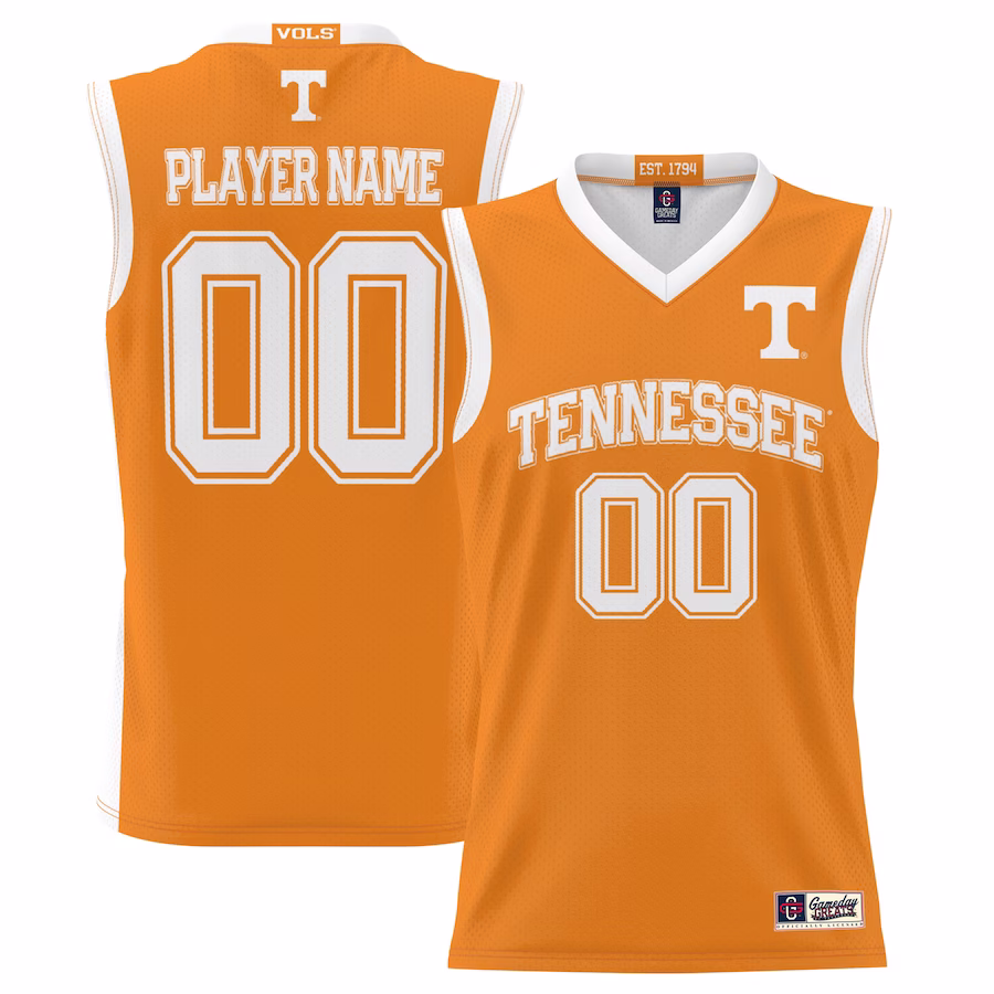 Tennessee Volunteers GameDay Greats Men's NIL Pick-A-Player Lightweight Basketball Jersey - Orange - Jersey